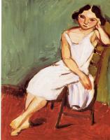 Matisse, Henri Emile Benoit - seated young woman
